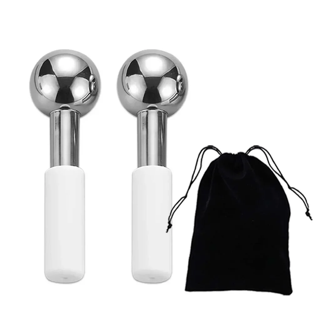 Luxury Skincare Tools - ลูกกลิ้งน้ำแข็งสแตนเลสแบบแท่งสำหรับทำความเย็นผิวหน้า เครื่องมือดูแลผิวสำหรับสปาและความงาม ช่วยลดริ้วรอย กระชับรูขุมขน ลดอาการบวม