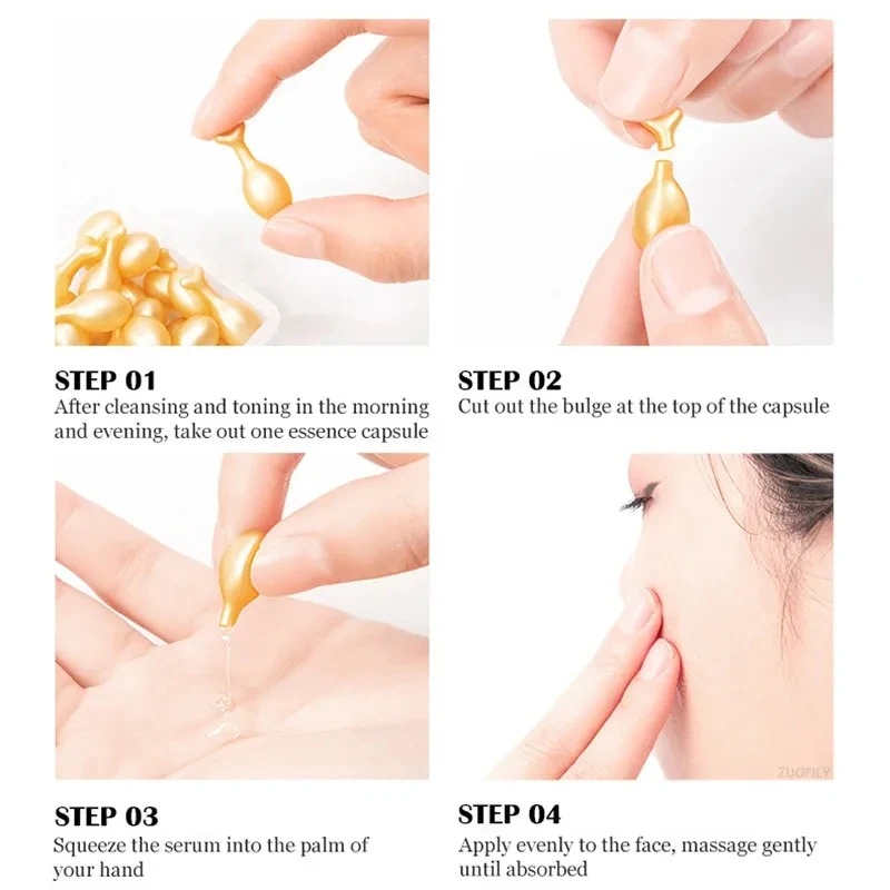 50PCSเซรั่มHyaluronic Acidแคปซ - Placenta Extract Serum บทวิจารณ์และราคา