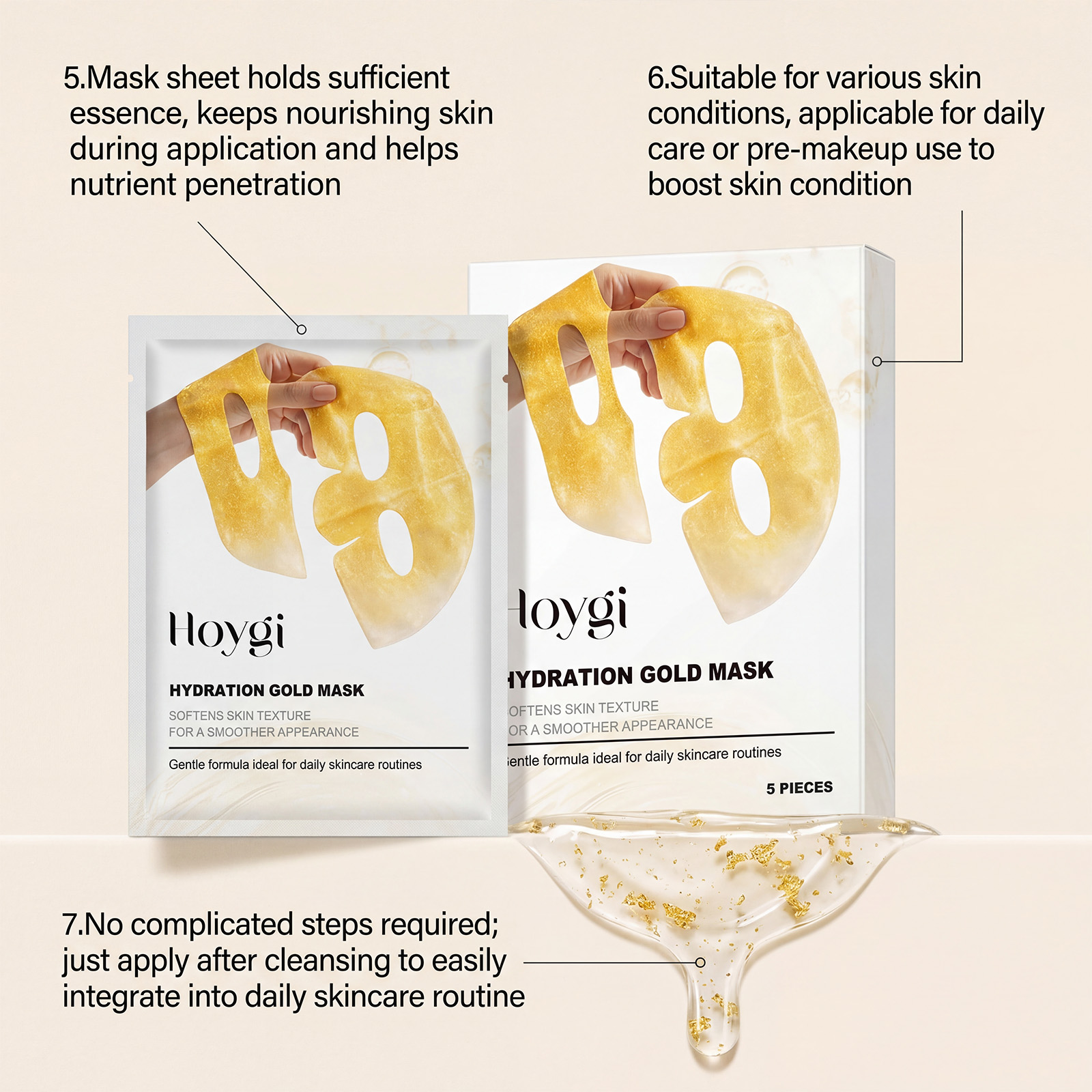 มาส์กหน้าทองคำ 24K ไนอาซินาไมด - Luxury Skincare Treatments บทวิจารณ์และราคา