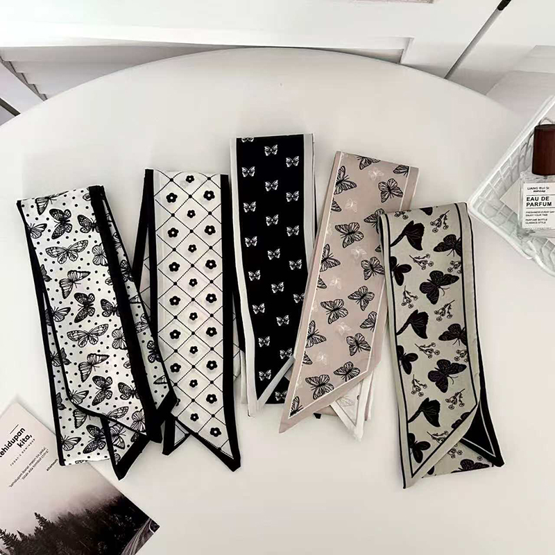 ผ้าพันคอไหมขนาดเล็ก ลายผีเสื้อ - Luxury Skincare Headband บทวิจารณ์และราคา