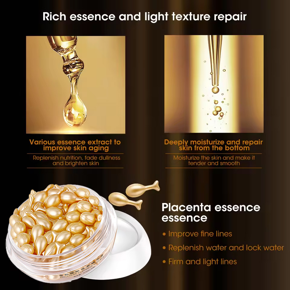 Fullerene Placenta Capsule Ess - Placenta Extract Serum บทวิจารณ์และราคา