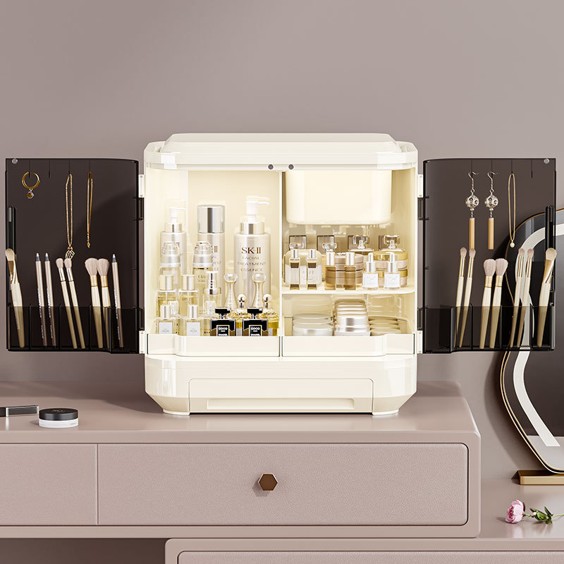 กล่องเก็บเครื่องสำอางพร้อมกระจ - Luxury Skincare Tools บทวิจารณ์และราคา