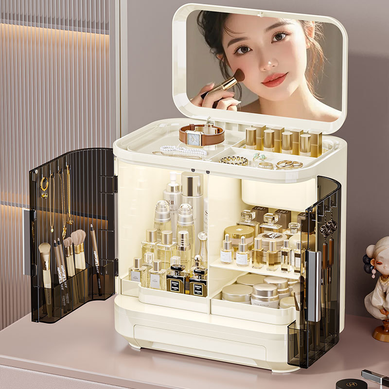 กล่องเก็บเครื่องสำอางพร้อมกระจ - Luxury Skincare Tools บทวิจารณ์และราคา