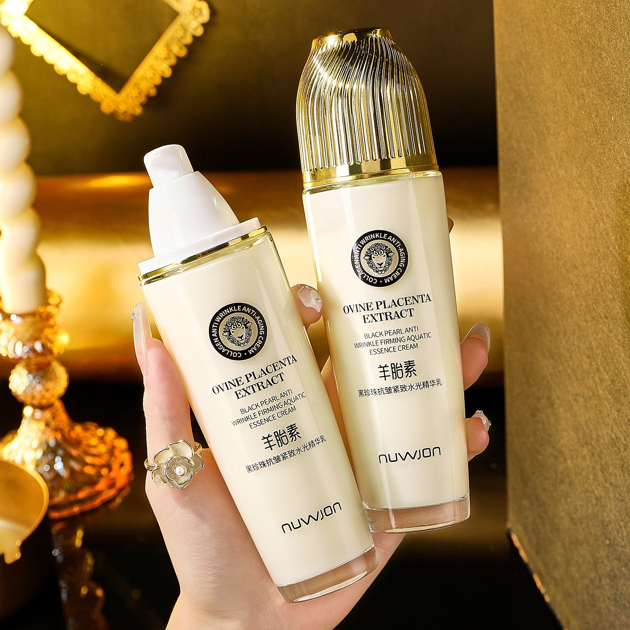120 กรัม โลชั่นบำรุงผิวหน้าต่อ - Placenta Extract Serum บทวิจารณ์และราคา