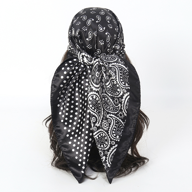 ผ้าพันคอไหมพิมพ์ลาย 90*90 ซม.  - Luxury Skincare Headband บทวิจารณ์และราคา